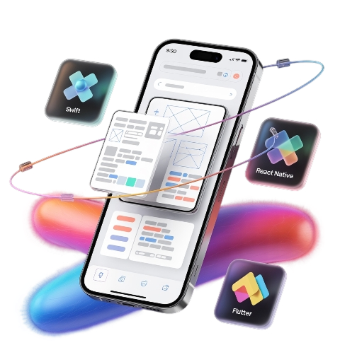 iOS App Development Illustration
