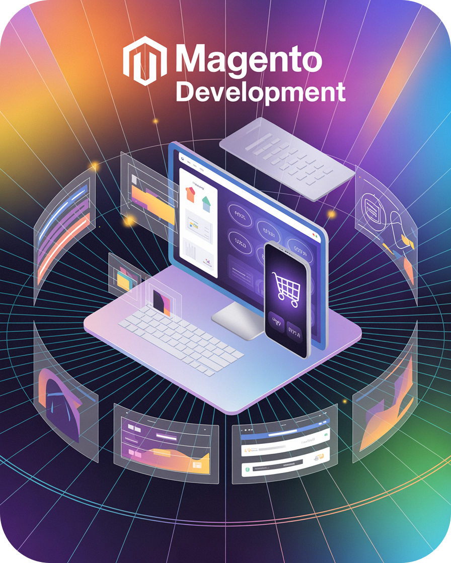 Magento Development Illustration